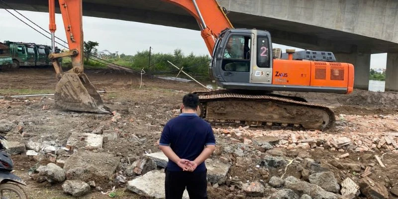 Tiến độ của dự án san lấp tại Tràng Cát